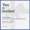 Facebook Sends Press Invitation for Its Gifts Service in NYC on Nov.1